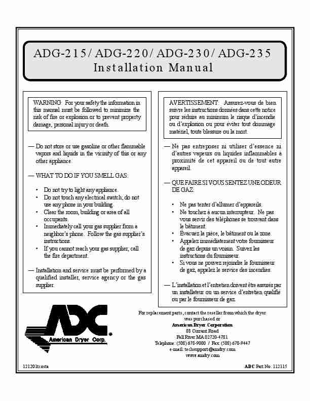 American Dryer Corp  Clothes Dryer ADG-235-page_pdf